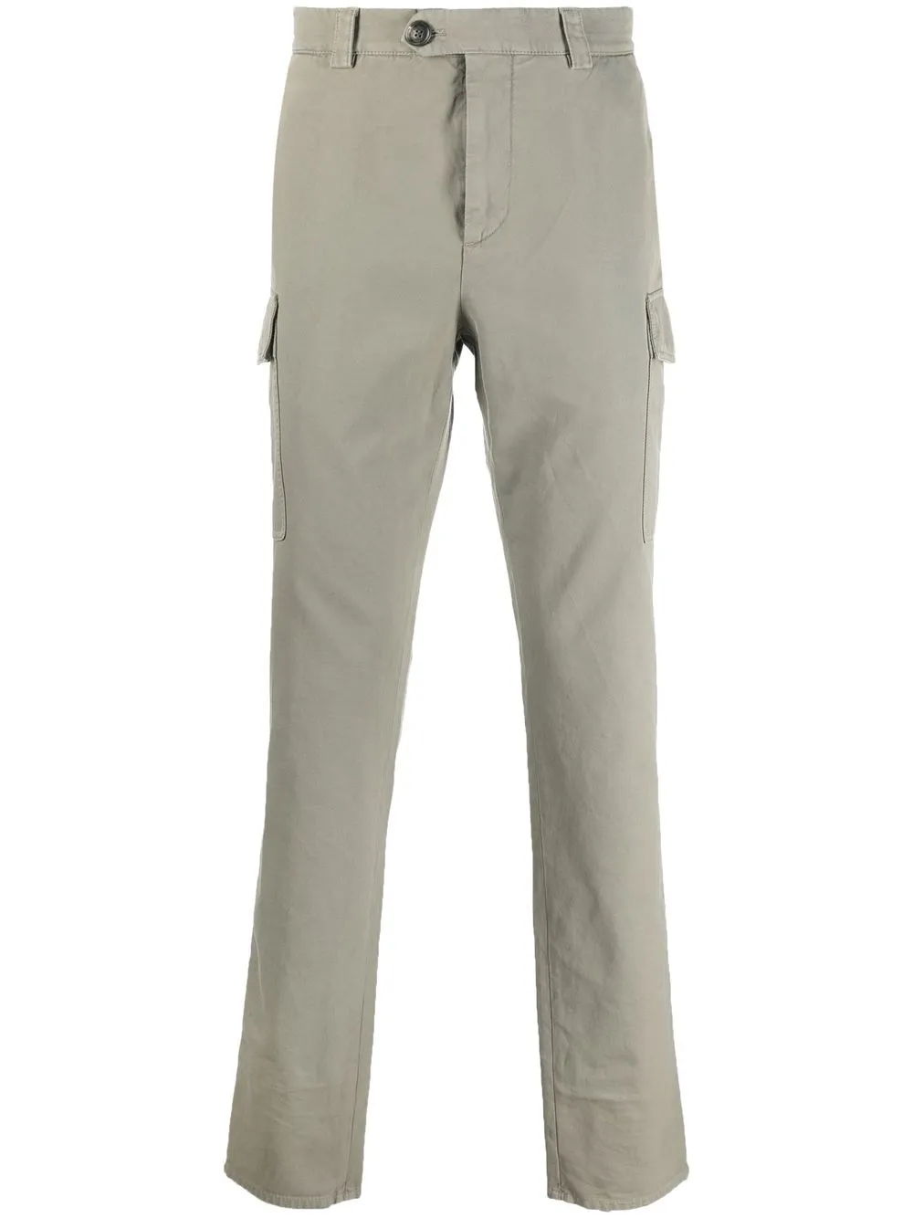 

Brunello Cucinelli straight leg cotton trousers - Green