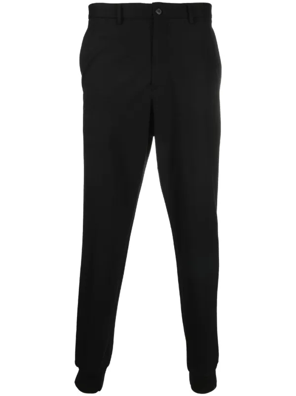 Prada Wool Track Pants Black FARFETCH FI