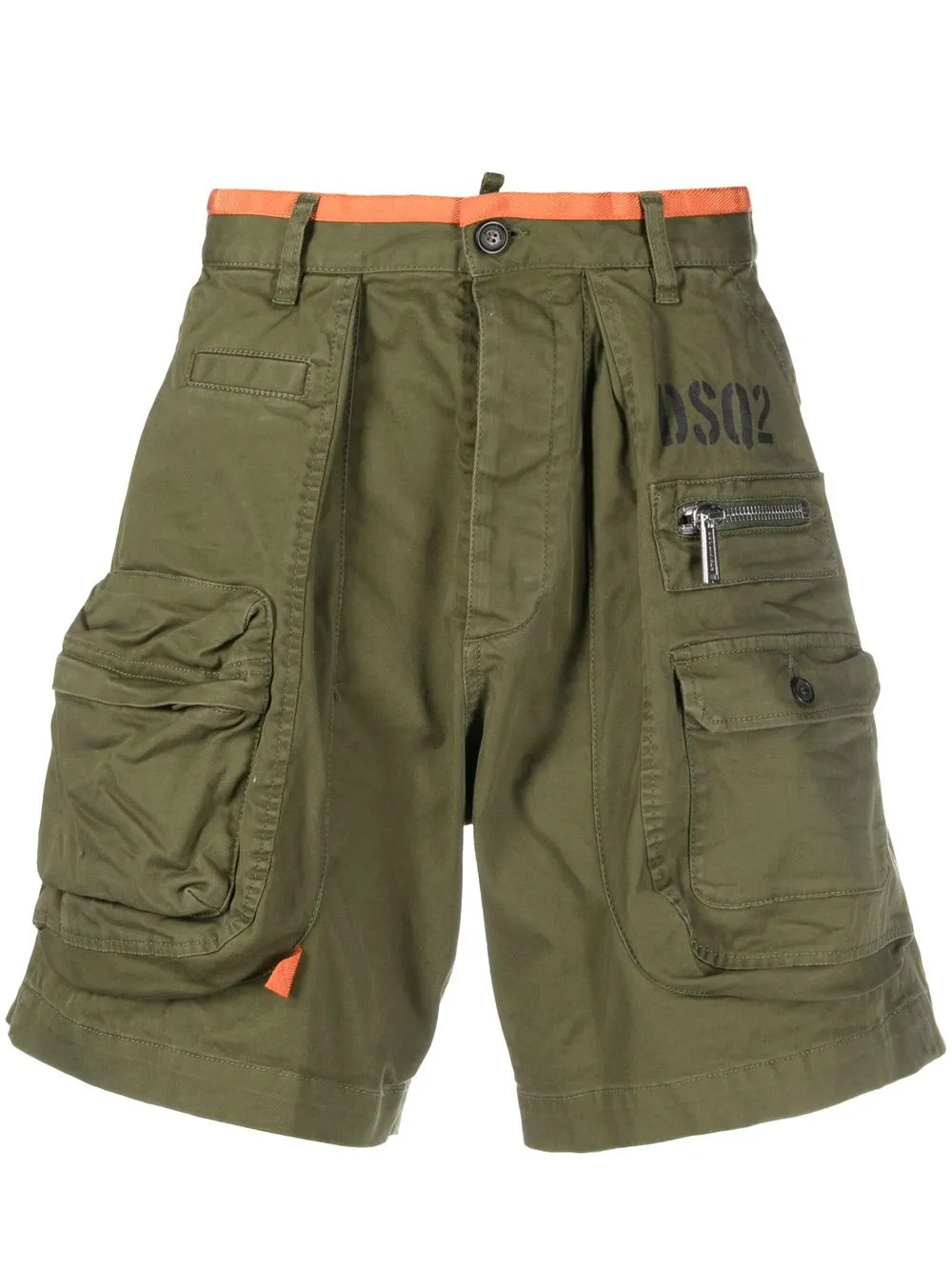 

Dsquared2 bermudas con logo estampado - Verde