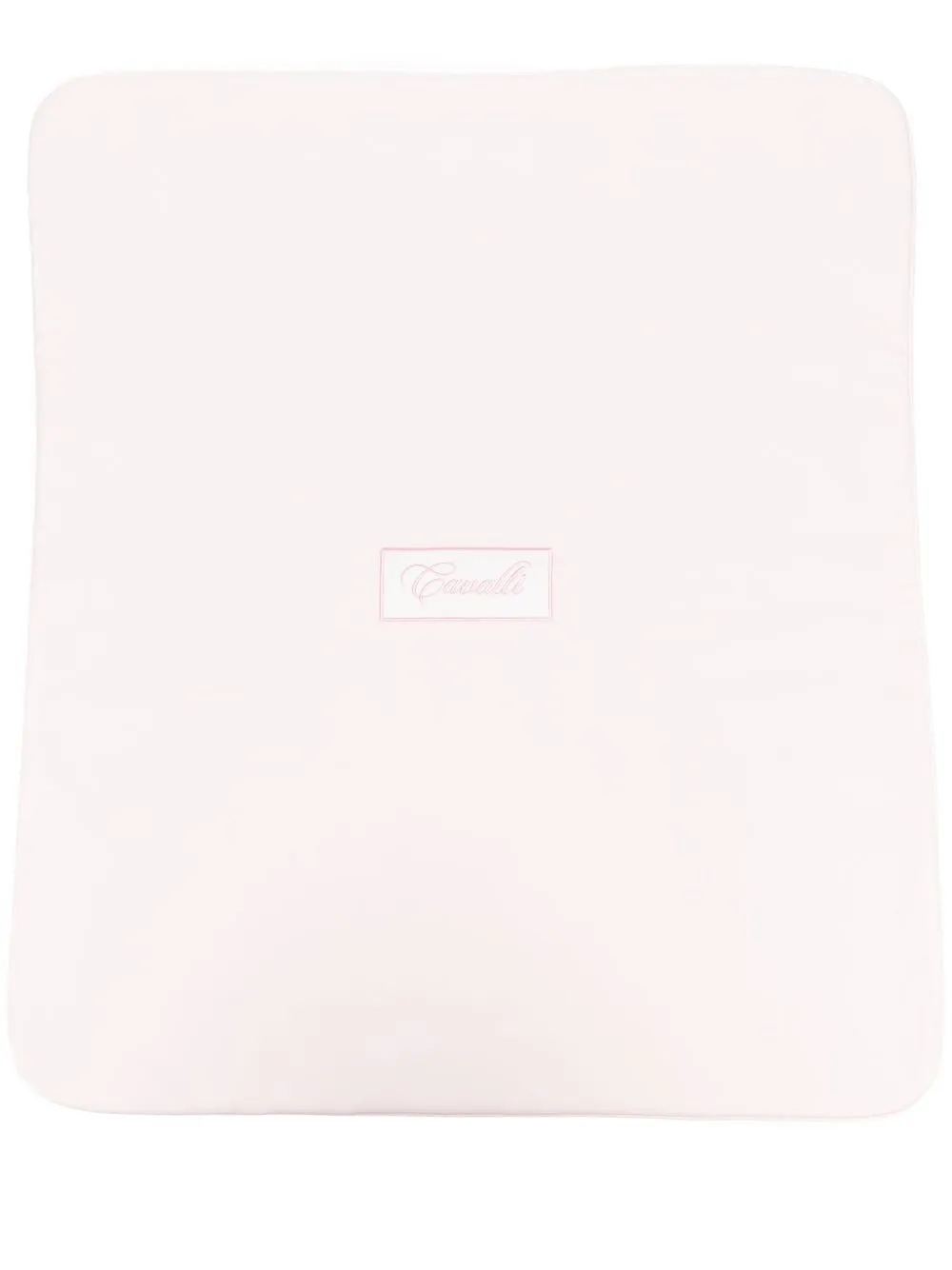 

Roberto Cavalli Junior embroidered-logo cotton blanket - Pink