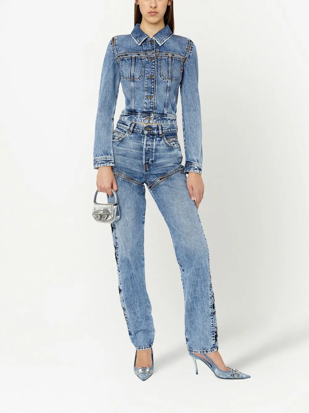 Diesel Slim-fit jack - Blauw