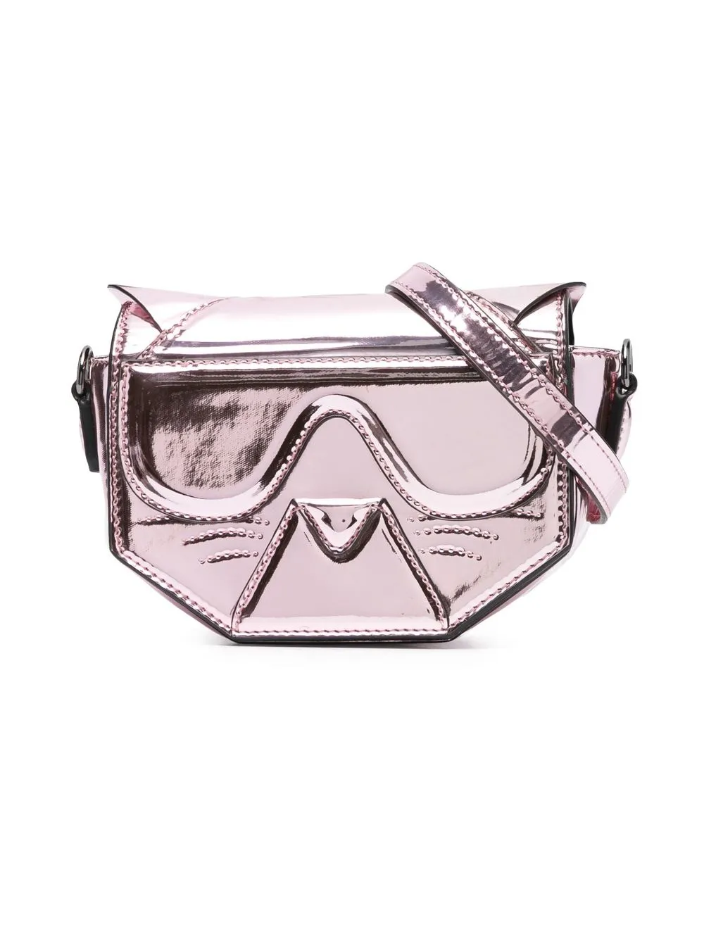 

Karl Lagerfeld Kids Cyber Coupette metallic purse - Pink