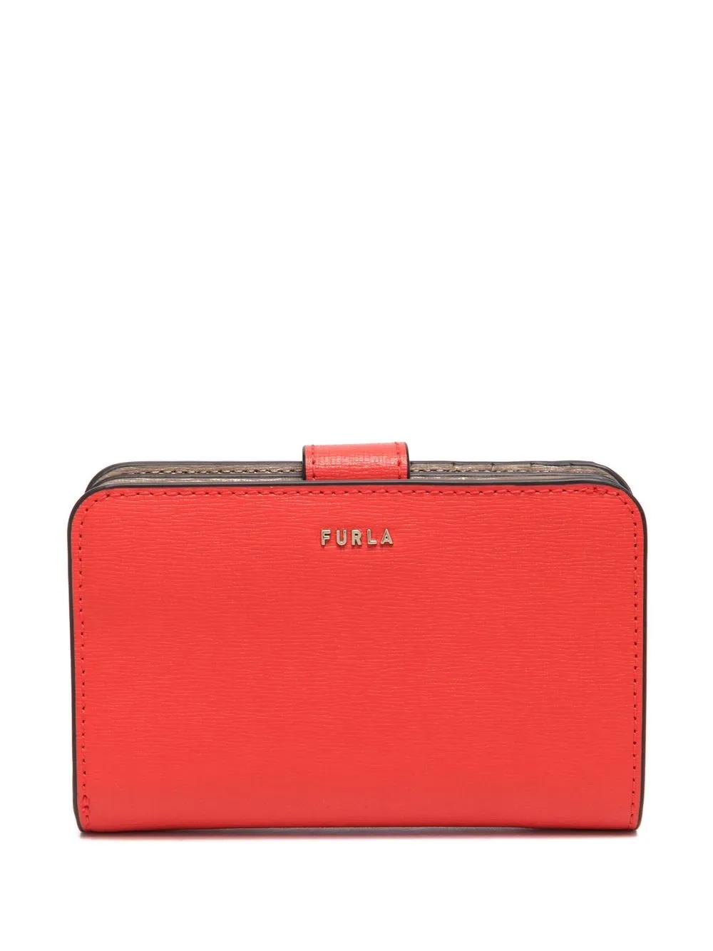 

Furla cartera con placa del logo - Rojo