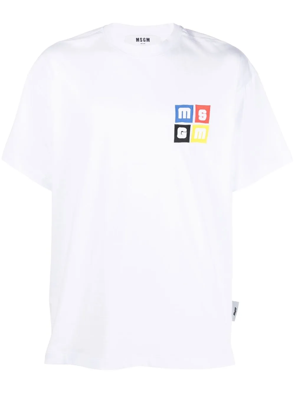 

MSGM playera con logo estampado - Blanco