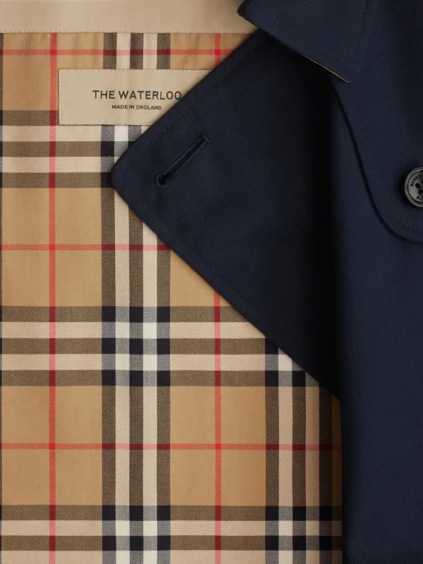 Burberry ウォータールー ヘリテージ トレンチコート | ブルー