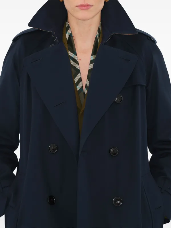 Burberry ウォータールー ヘリテージ トレンチコート | ブルー