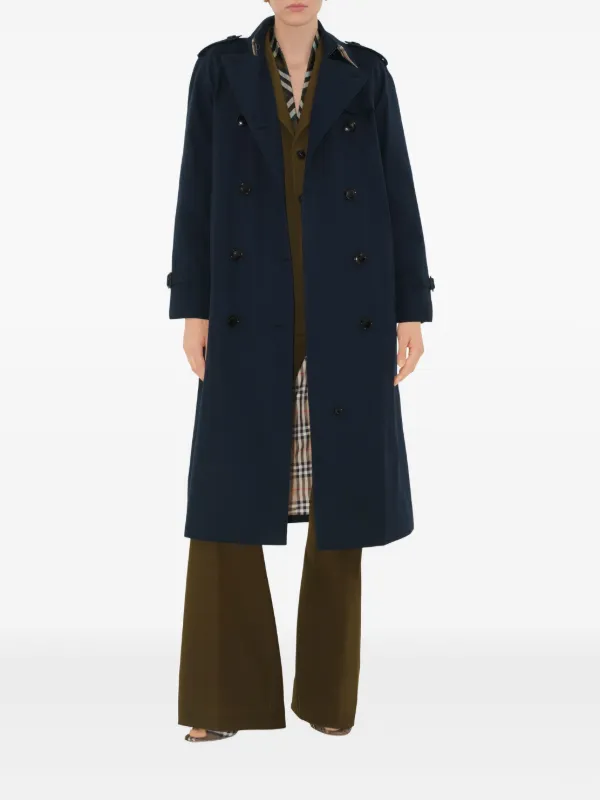 Burberry ウォータールー ヘリテージ トレンチコート | ブルー