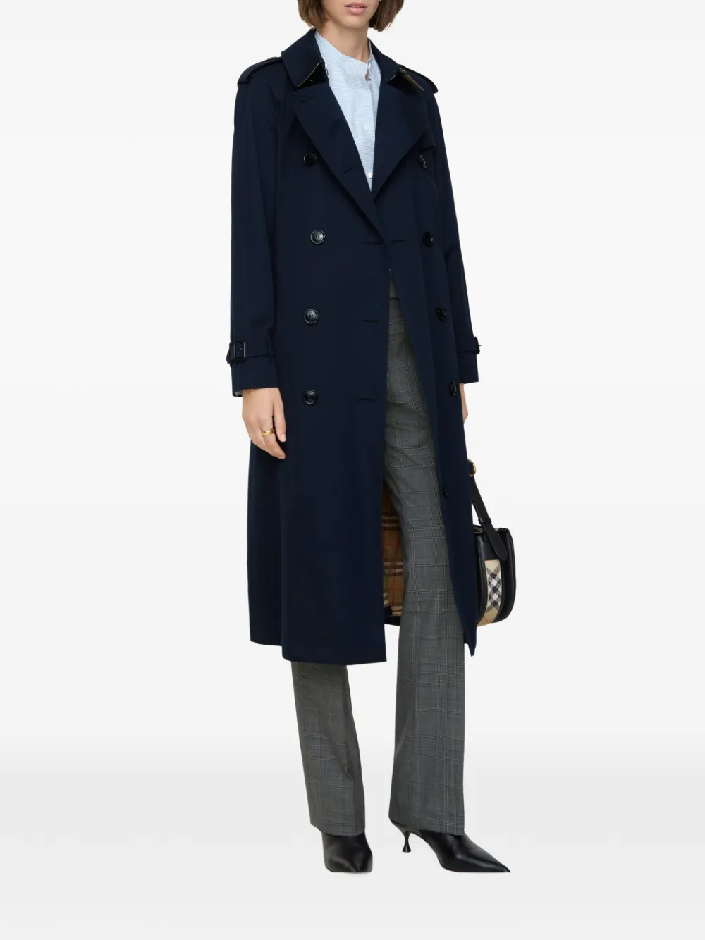 Burberry Waterloo Heritage Trench Coat | Blue | FARFETCH