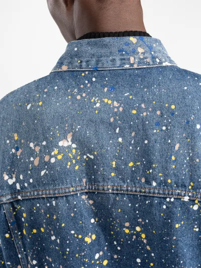 paint splatter jeans jacket