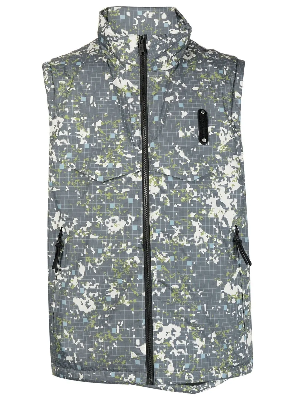 

A-COLD-WALL* pixel-print puffer gilet - Green