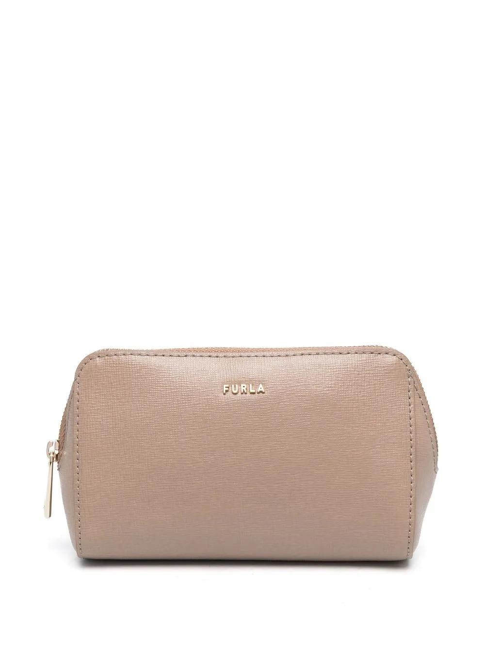 

Furla logo-plaque cosmetic bag - Neutrals