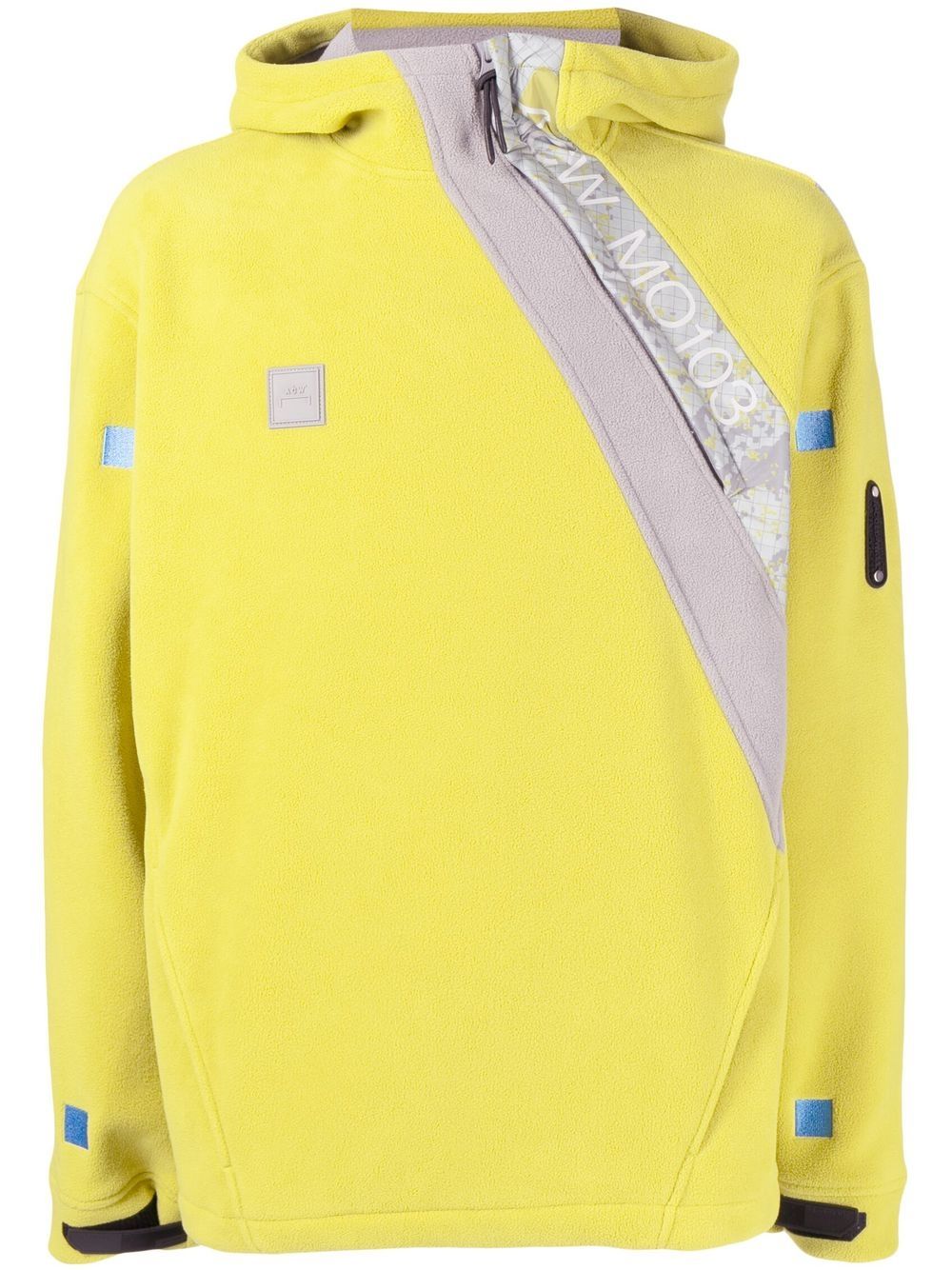 

A-COLD-WALL* logo-print fleece hoodie - Yellow