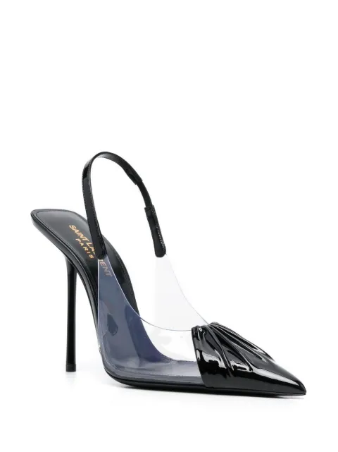 chica slingback pumps in tpu and patent leather