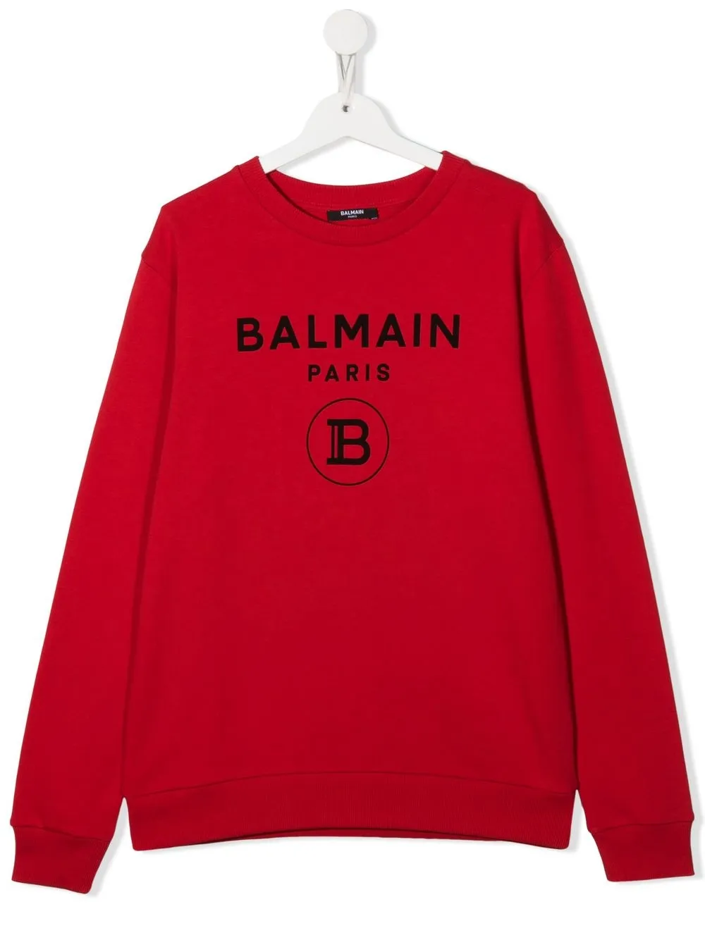 

Balmain Kids sudadera con logo estampado - Rojo