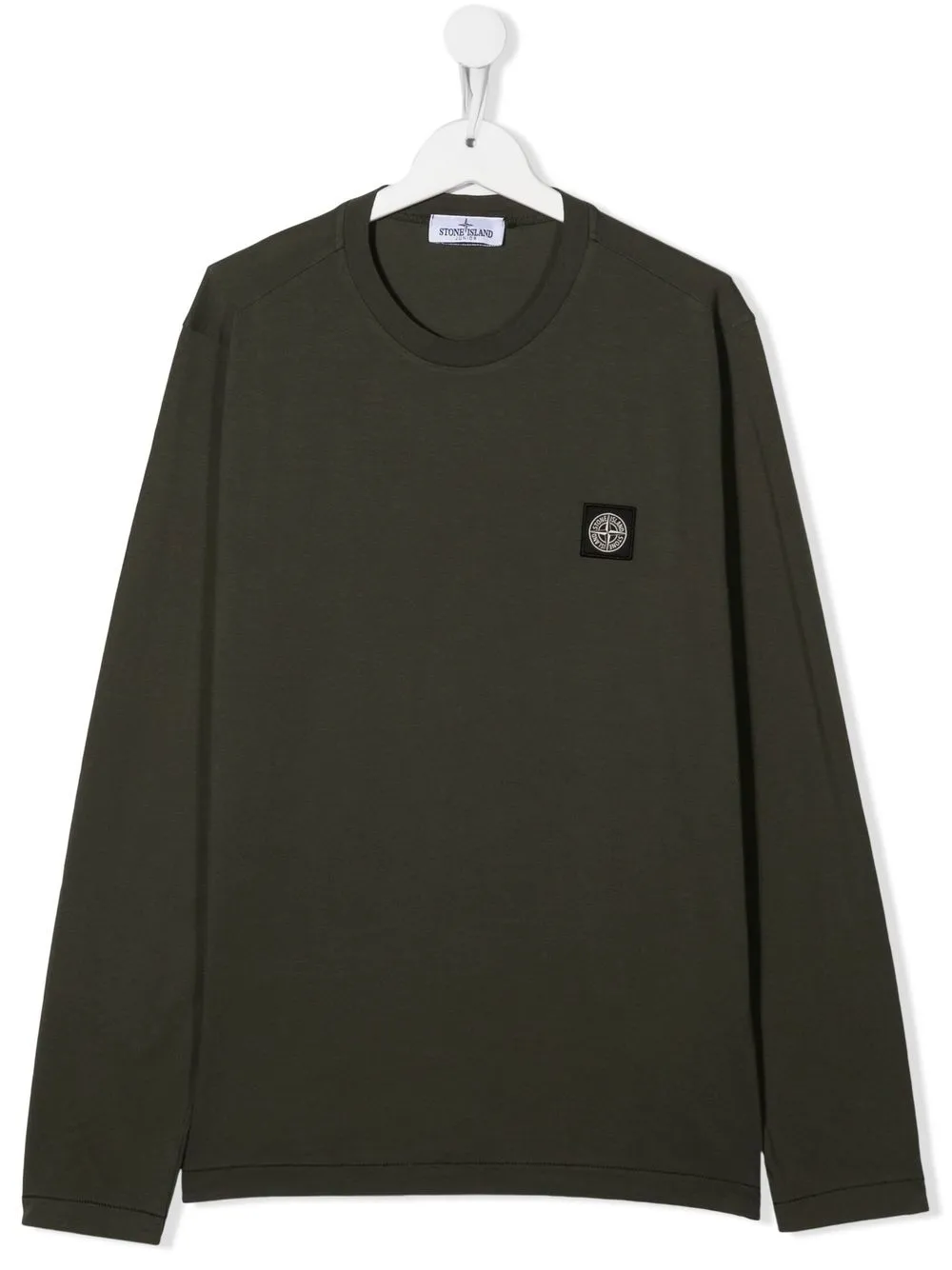 

Stone Island Junior sudadera con parche del logo - Verde