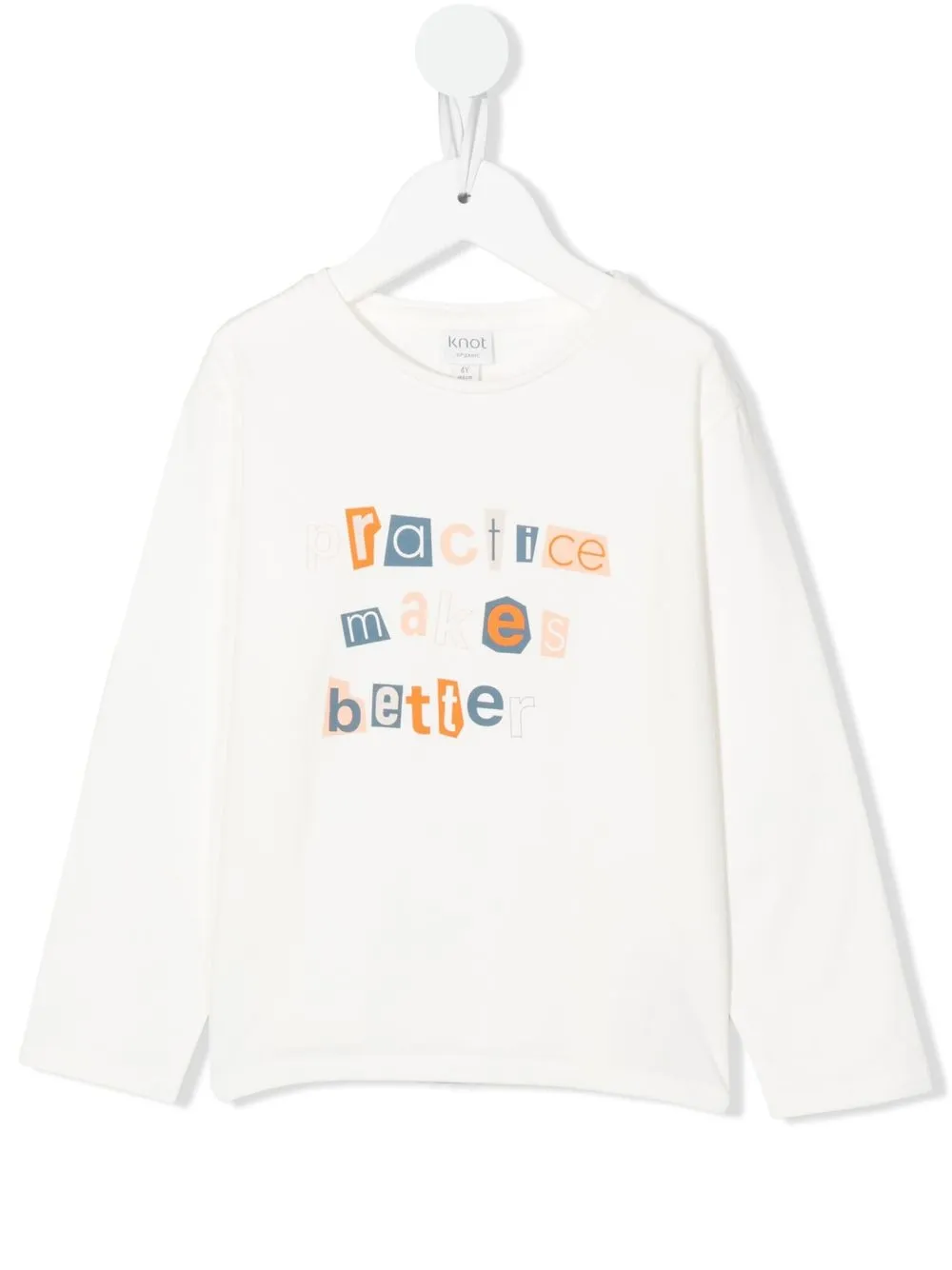 

Knot slogan-print T-shirt - White