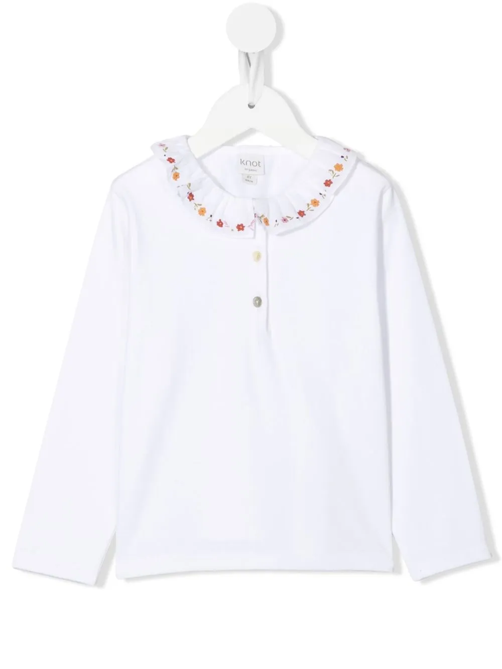 

Knot playera tipo polo Field Flower - Blanco