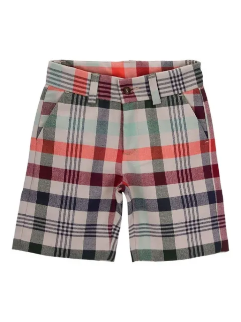 Knot checked-pattern shorts