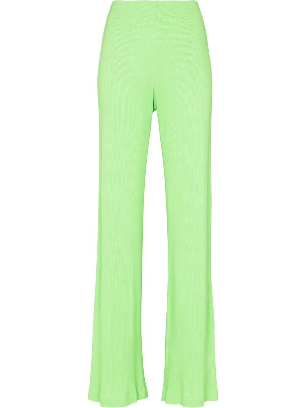 

Lama Jouni ribbed high-waist flared trousers - Green