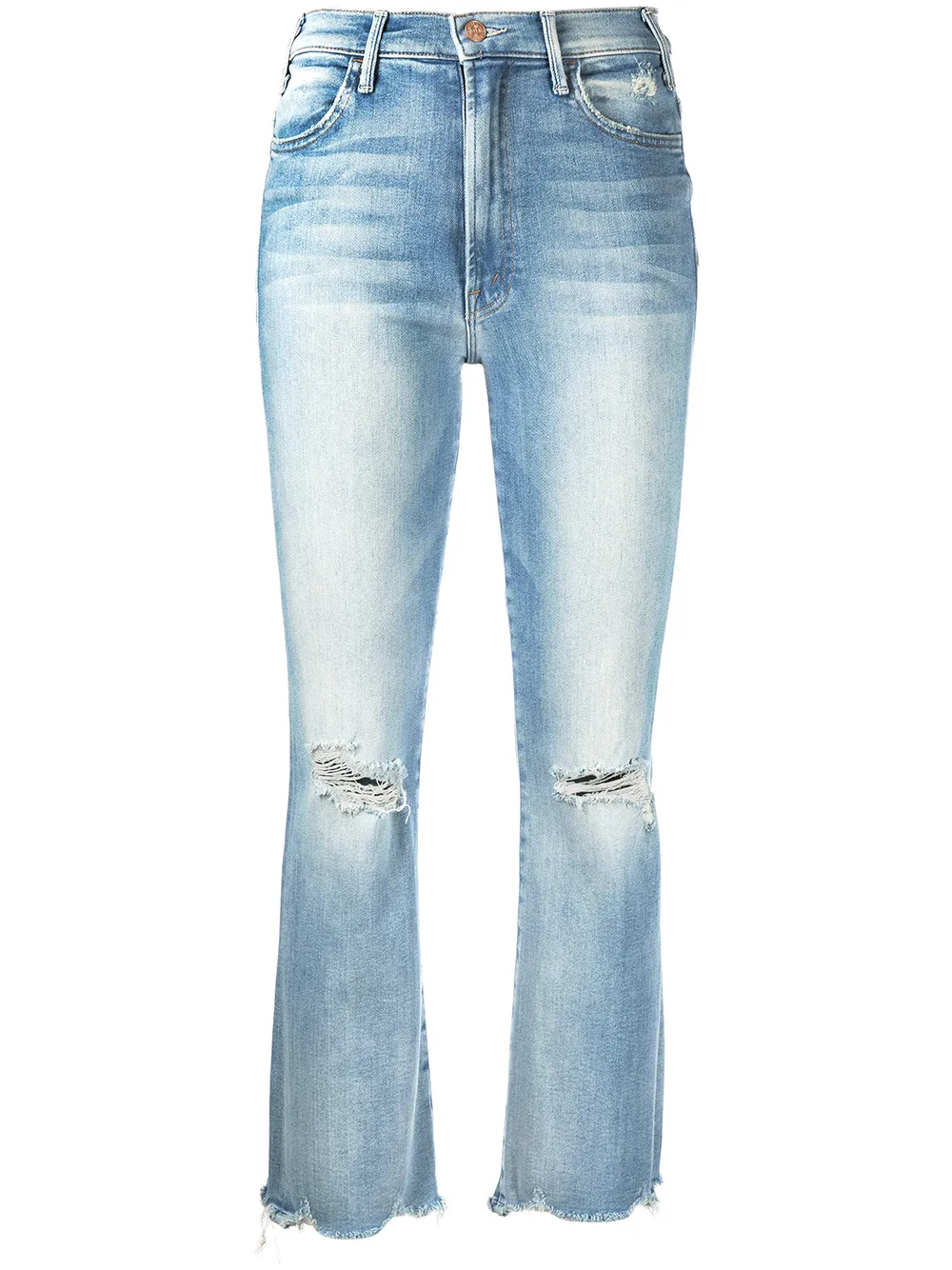 

MOTHER Hustler cropped jeans - Blue