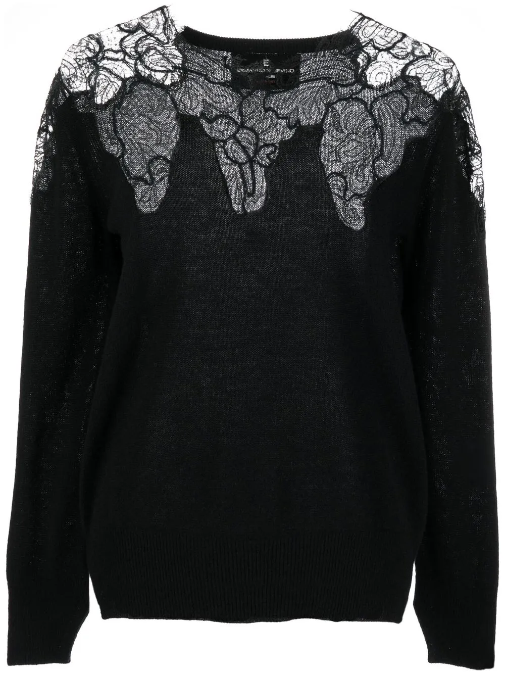 Ermanno Scervino lace-embroidered Cashmere Jumper - Farfetch