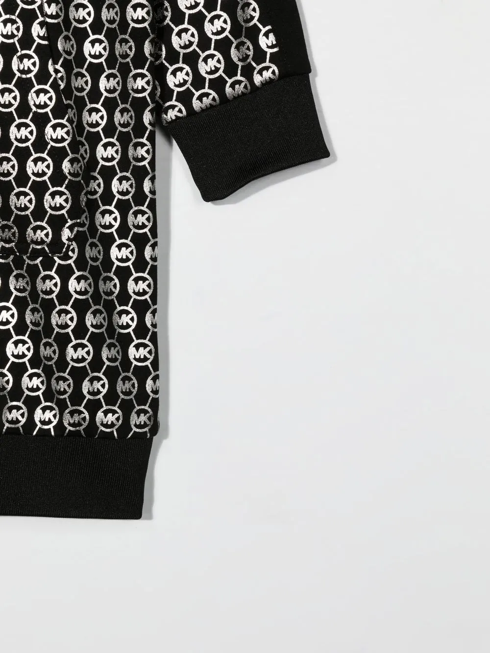 Michael Kors Kids Sweatshirtkleid Mit Logo Print   Schwarz 
