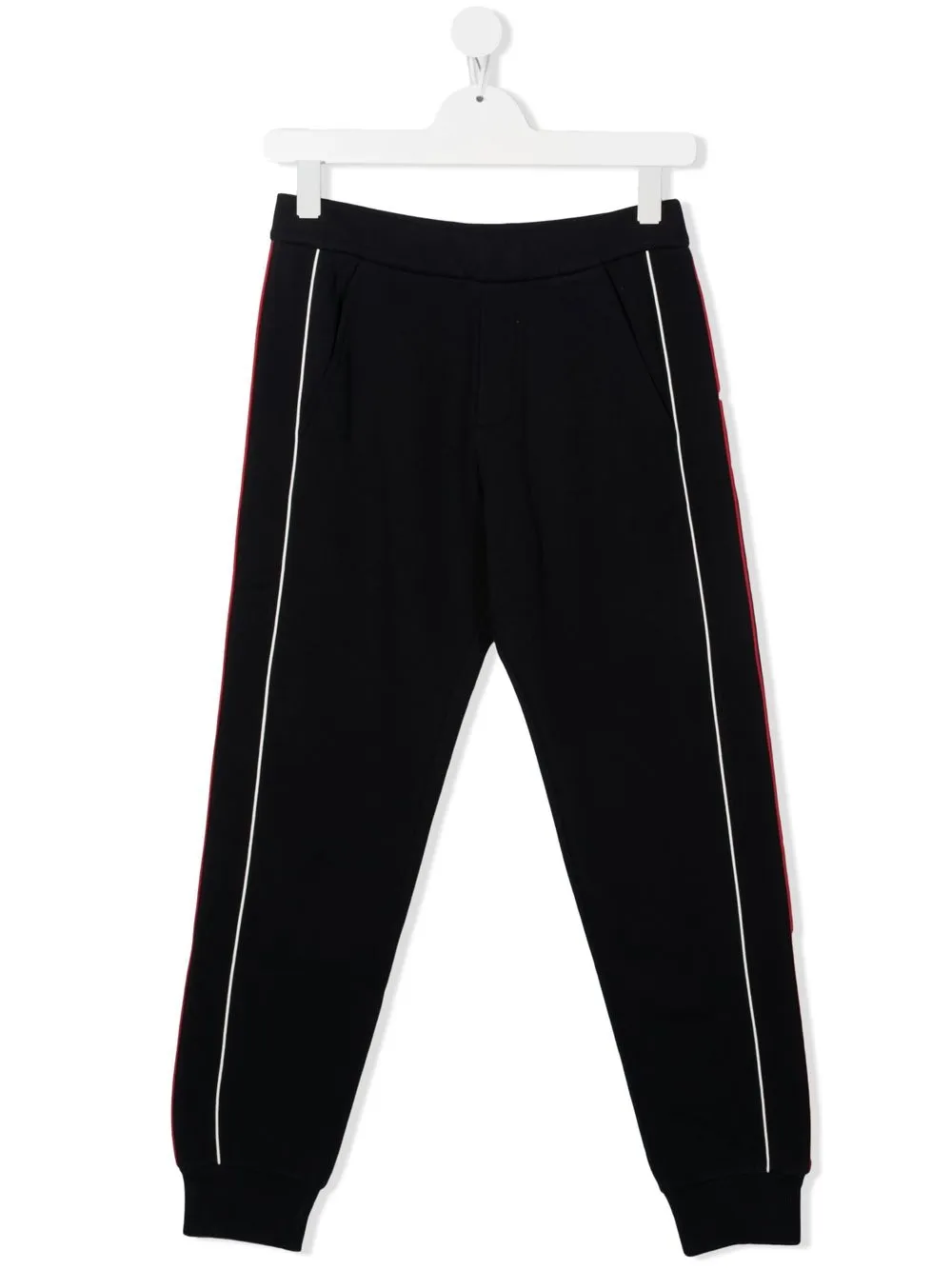 

Moncler Enfant pantalones con rayas laterales - Azul