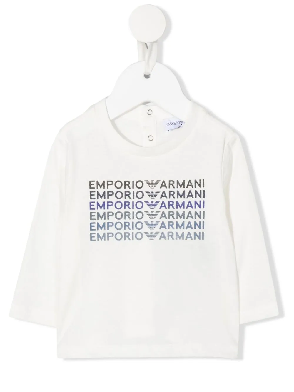 

Emporio Armani Kids logo-print cotton T-shirt - White