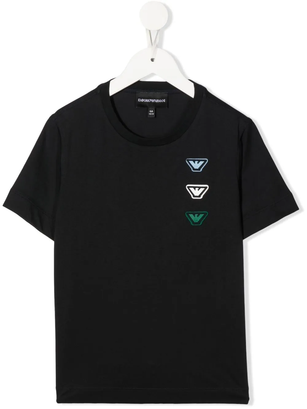 

Emporio Armani Kids playera con parche del logo - Azul