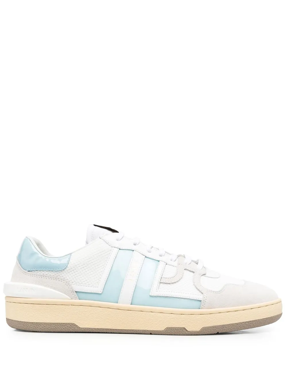 

Lanvin tenis bajos con paneles - Blanco