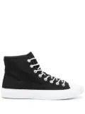 Acne Studios contrasting toe-cap high-top sneakers - Black