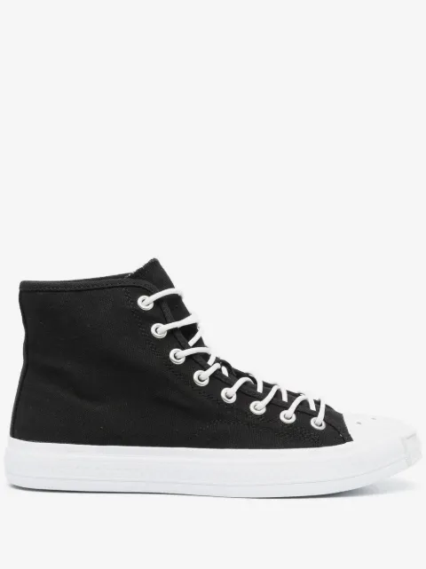 Acne Studios contrasting toe-cap high-top sneakers