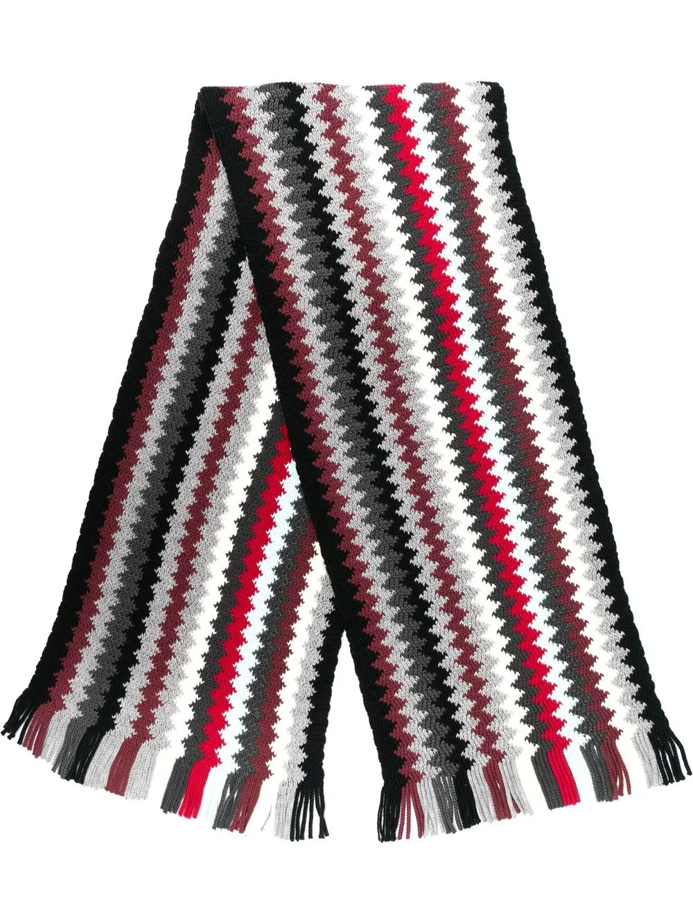 

Missoni bufanda tejida chevron - Negro