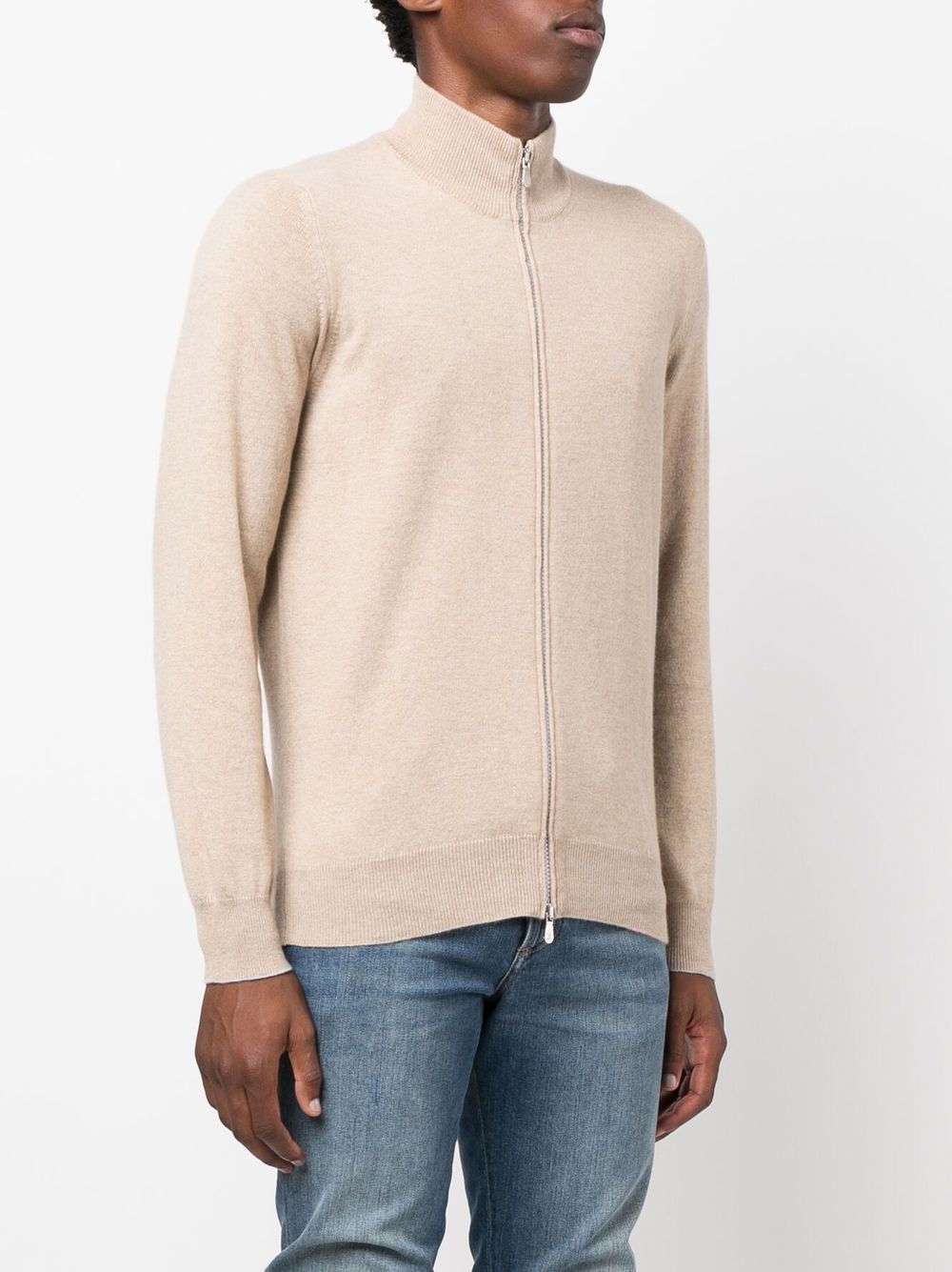 Brunello Cucinelli zip-up cashmere jumper Men