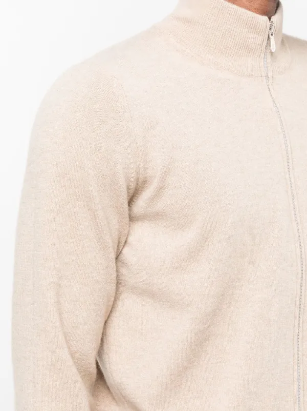 BRUNELLO CUCINELLI カシミヤ ジップアップセーター | ミスター