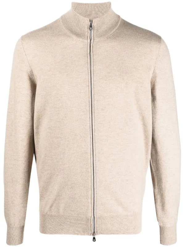 Brunello Cucinelli ジップアップ カシミアセーター