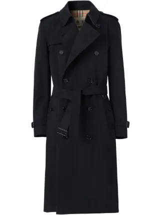 Burberry ケンジントン ヘリテージ トレンチコート | ブラック Burberry ケンジントン ヘリテージ トレンチコート | ブラック