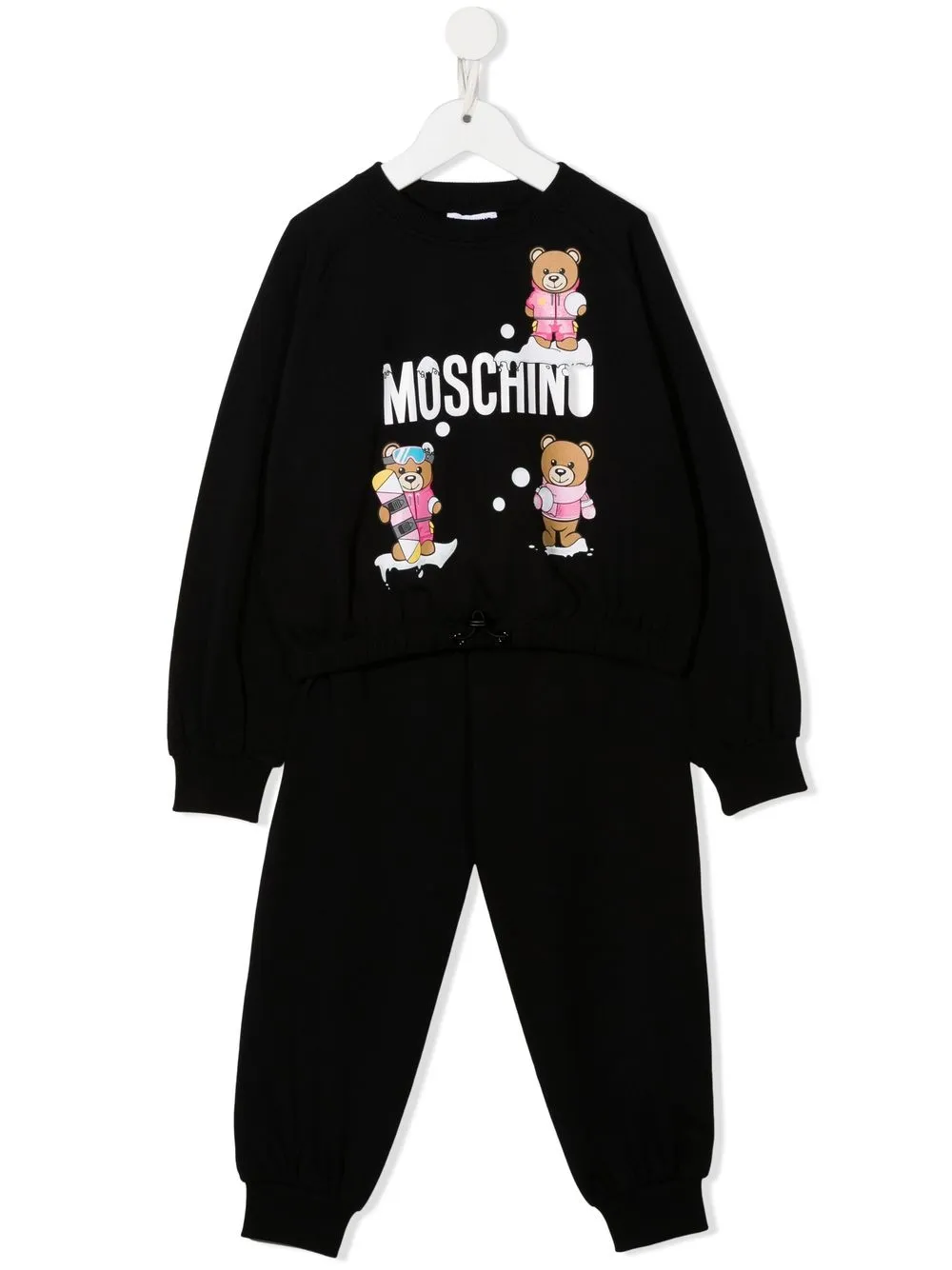 

Moschino Kids traje deportivo con motivo Teddy Bear - Negro