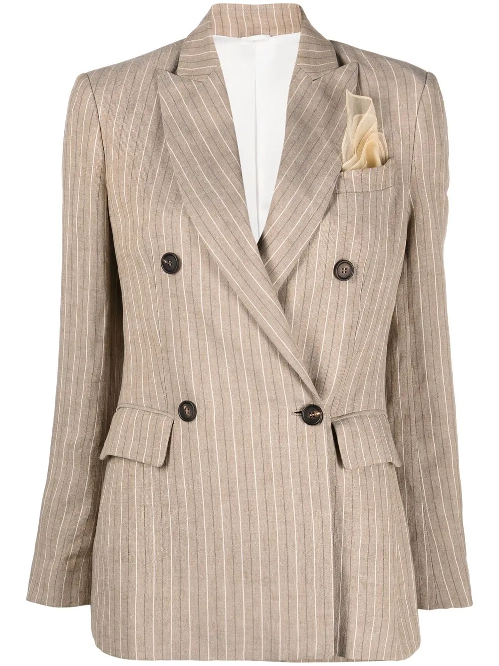 

Brunello Cucinelli blazer con doble botonadura - Neutro