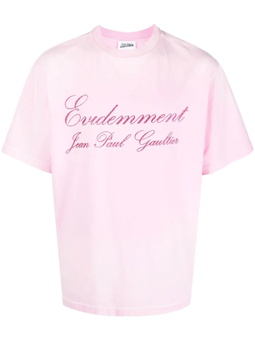 

Jean Paul Gaultier sudadera con detalle de glitter - Rosado
