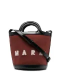 Marni Tasche logo-print bucket bag - Brown