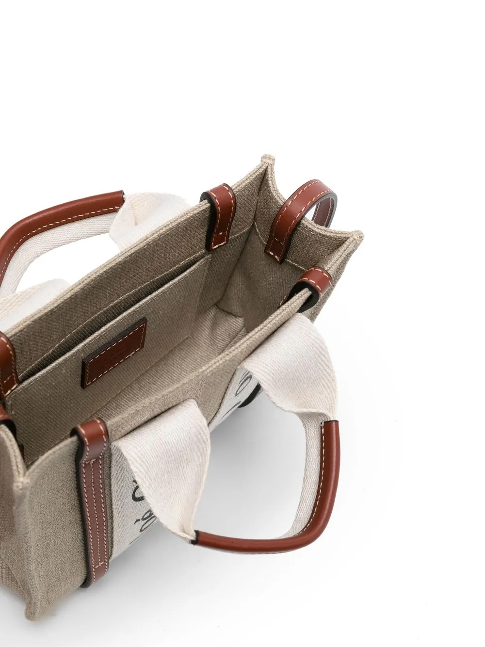 Chloé Woody Linen Tote Bag | Neutrals | FARFETCH
