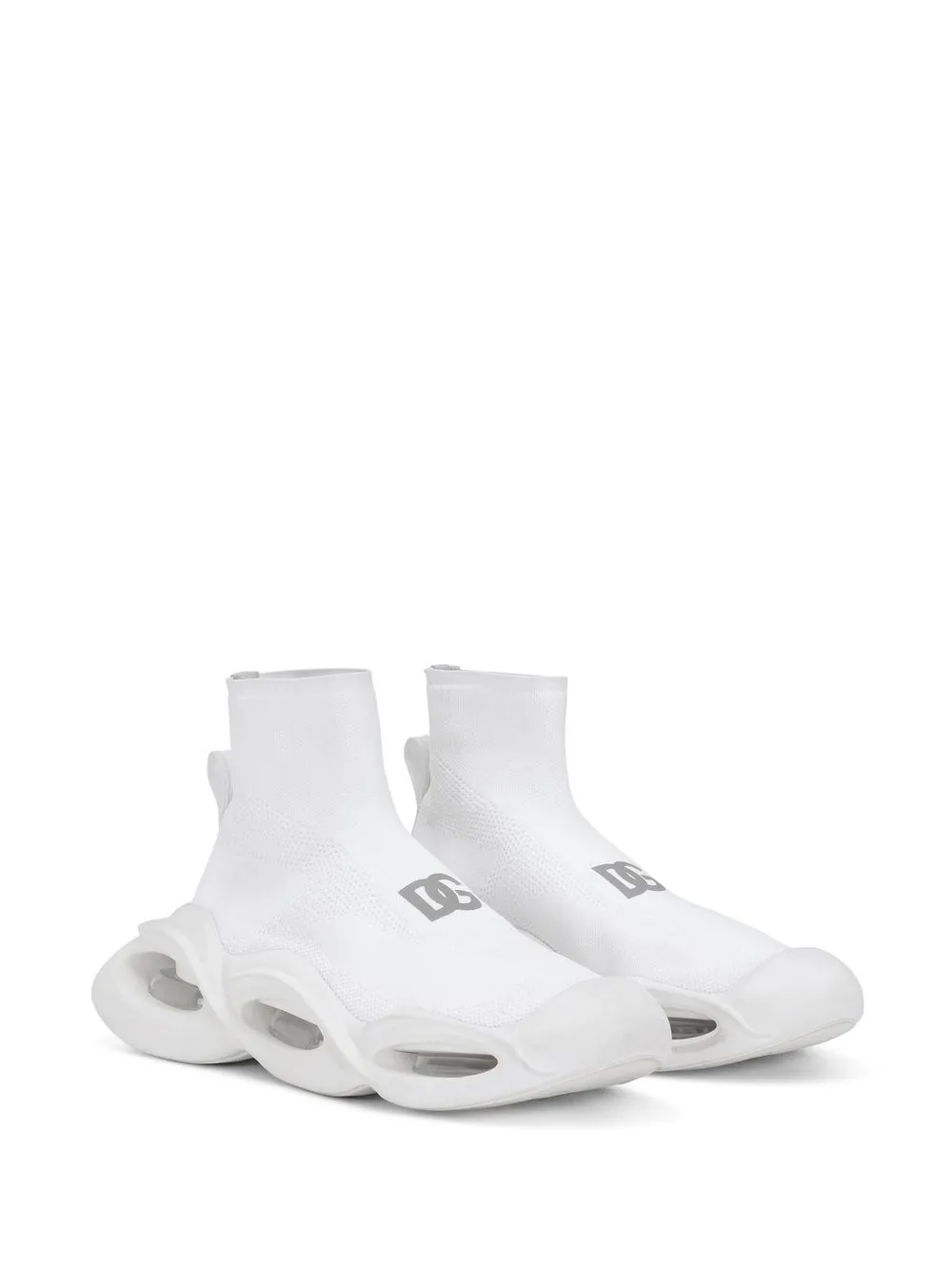 Dolce & Gabbana Wave stretch sneakers - Wit