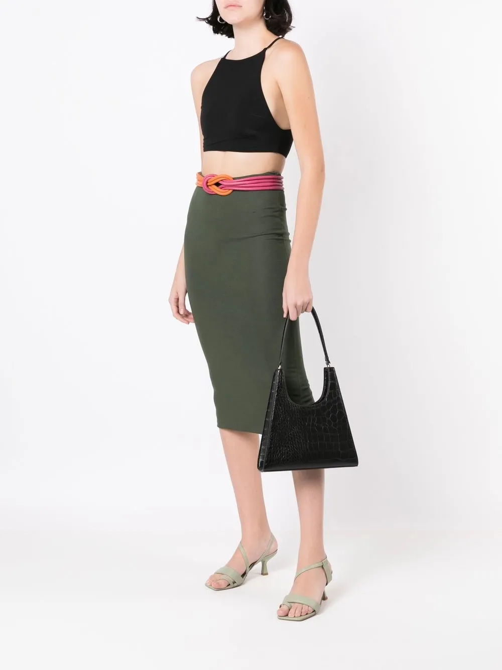 LUIZA BOTTO Cropped racerback - Zwart