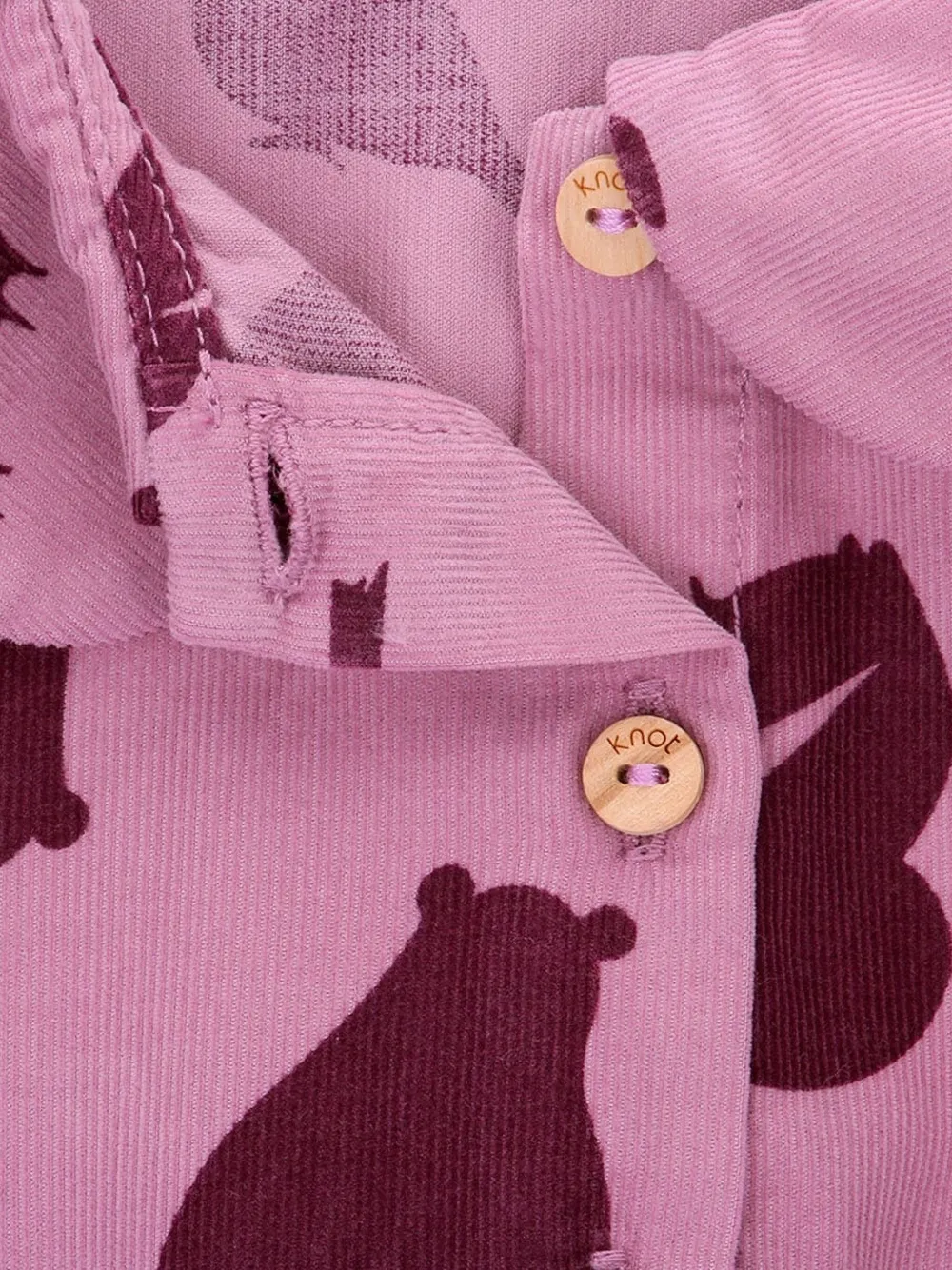 Knot animal-pattern dress Roze