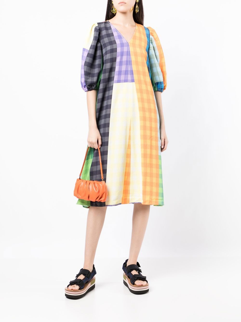 Stine Goya Mavelin colour-block Midi Dress - Farfetch
