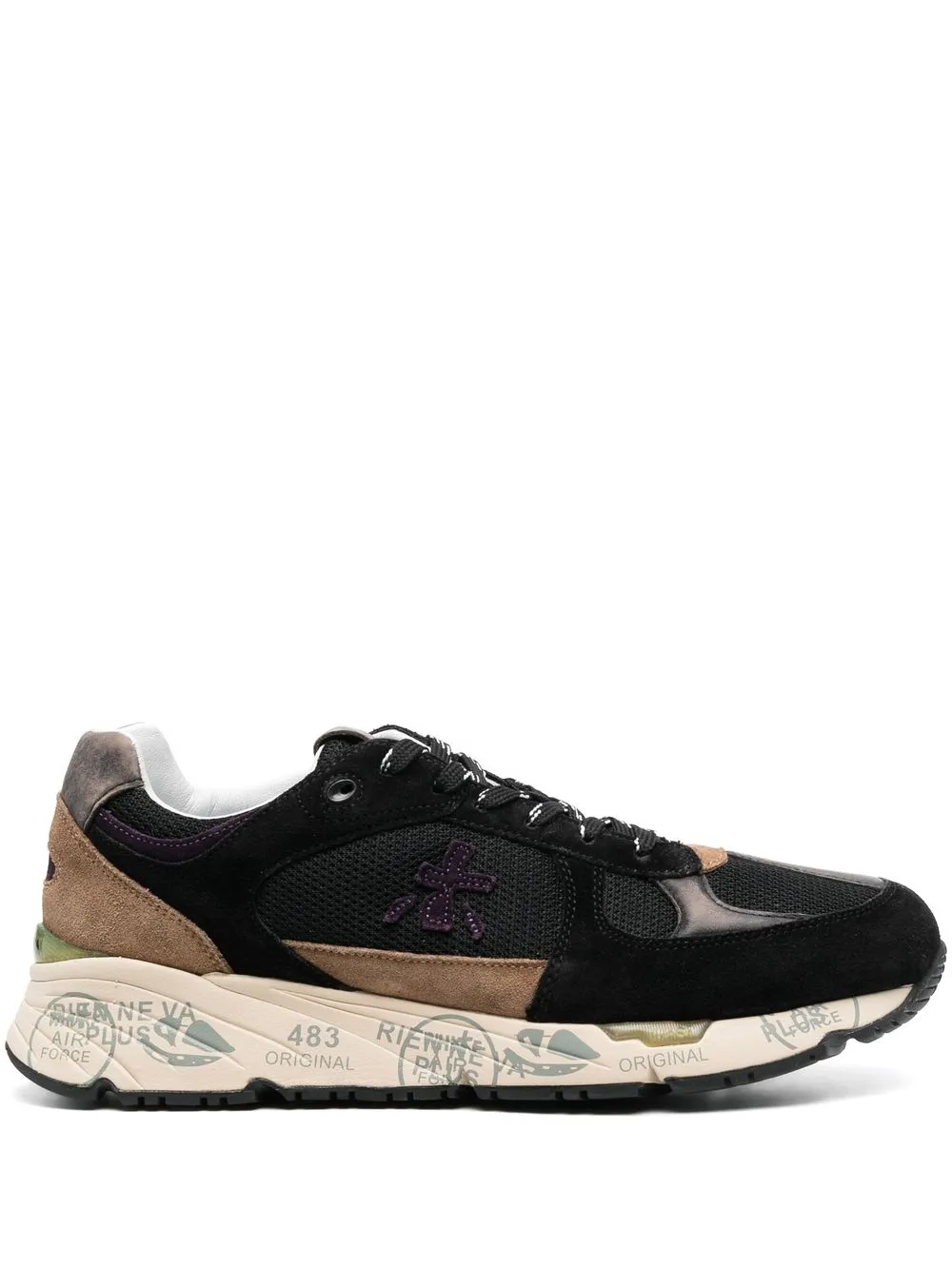 

Premiata Mase low-top leather sneakers - Black