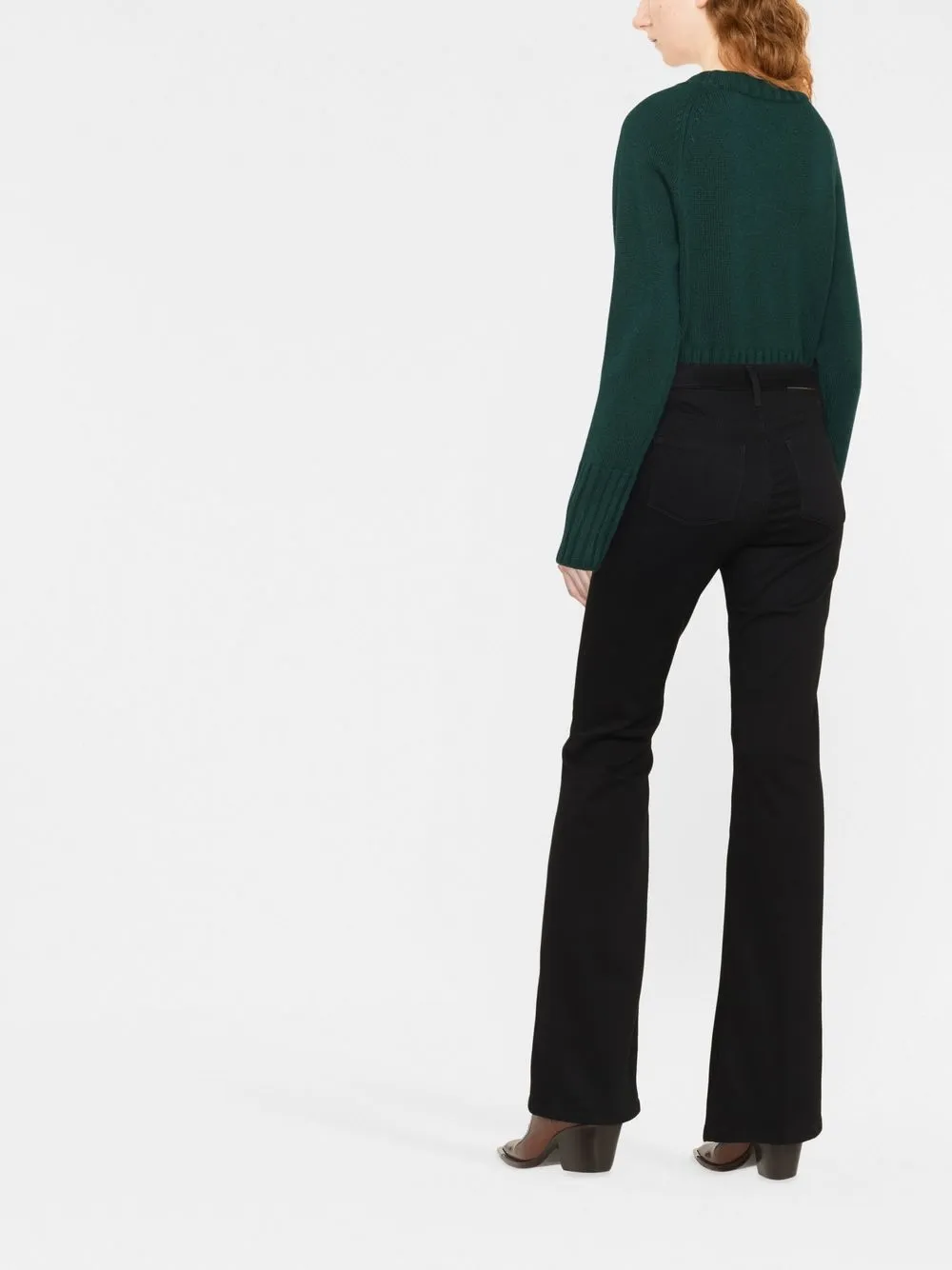 Love Birds-Buckle Flared Trousers