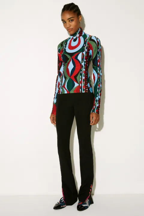 Rombi-Print Top