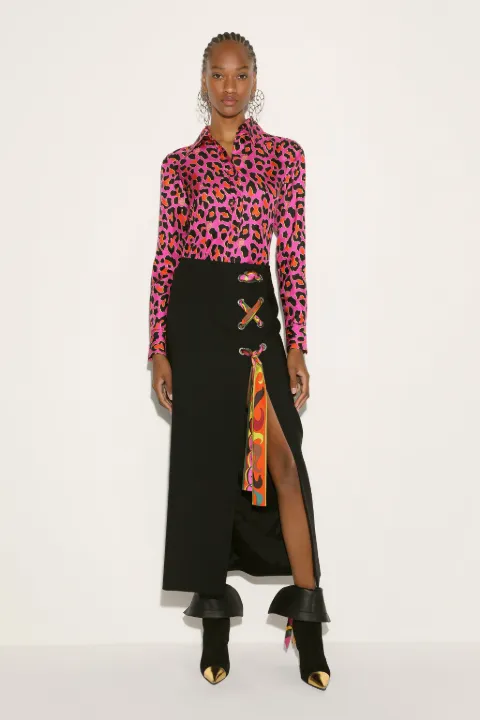 Marmo And Fagiano-Print Pencil Skirt